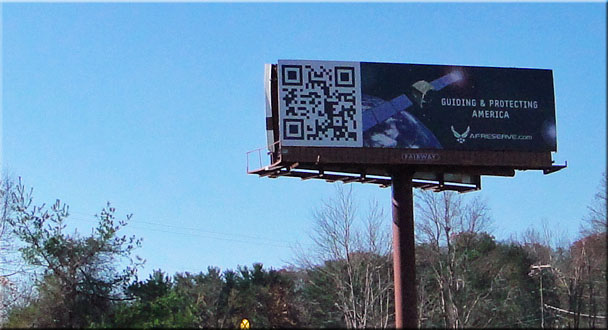 QR Code on a Billboard QR Code on a Billboard