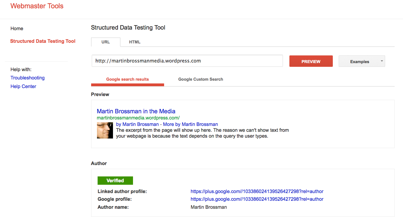 Google Authorship for Wordpress.com